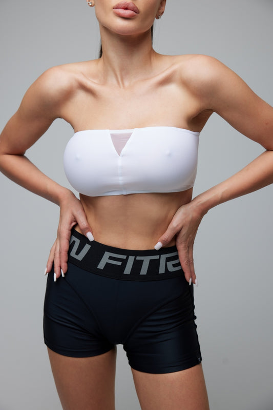 Спортивний Топ FITRUN Top Bandeau SPIDER "Total White"