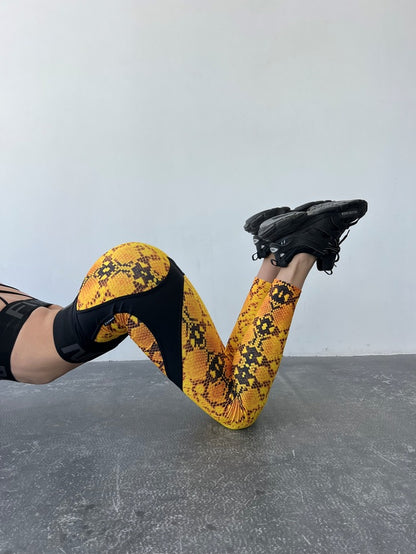 Leggings FITRUN Leggings Super Nuts Push-Up "Royal Python"