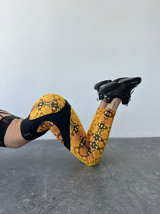 Leggings FITRUN Leggings Super Nuts Push-Up "Royal Python"