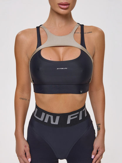 Sports Top FITRUN Top Comfort "Beige Blaze"