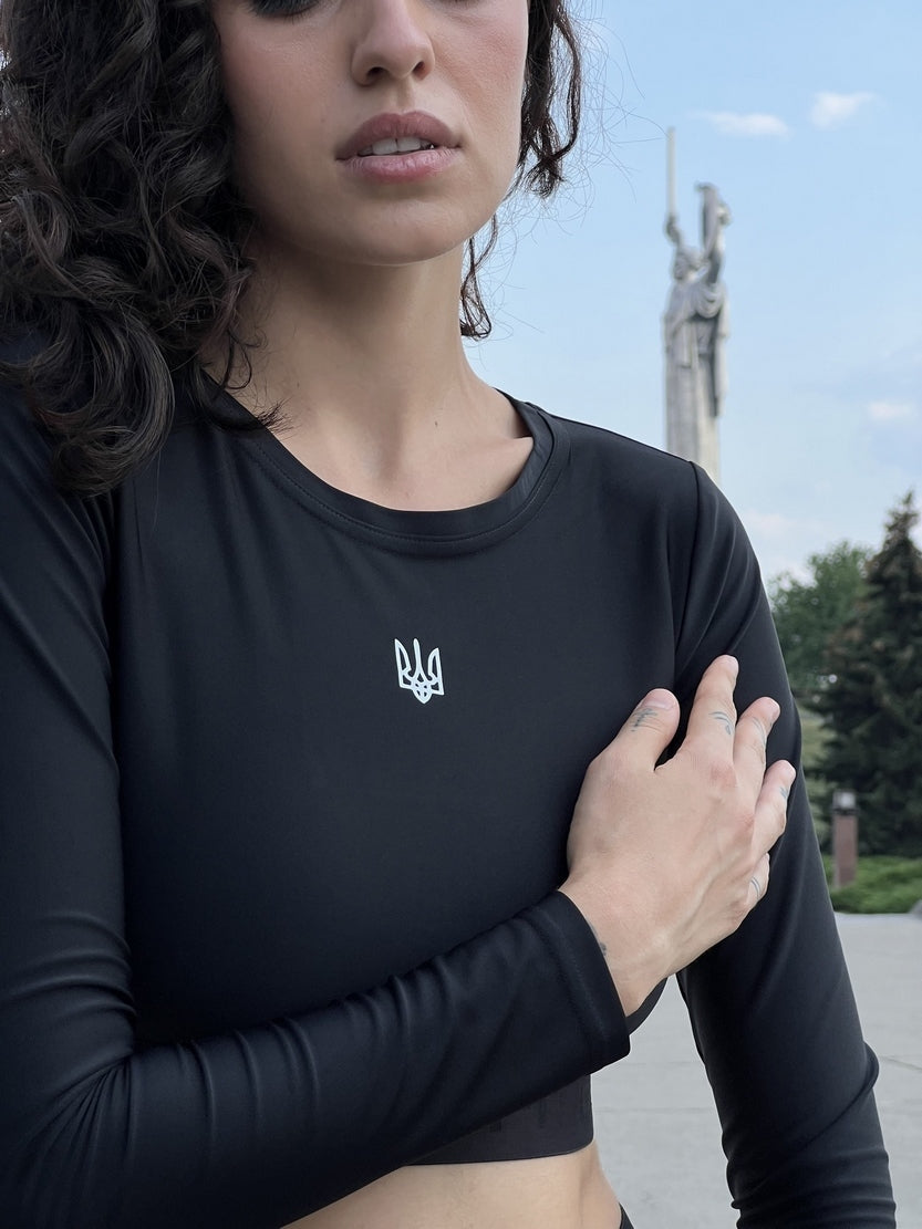 Укорочений рашгард FITRUN Rashguard Midi "UKRAINE"