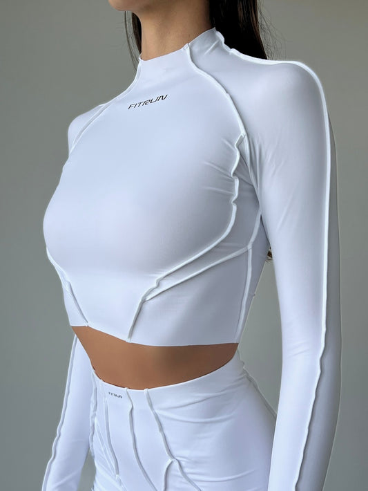 FITRUN Long Sleeve Versa "White VE"