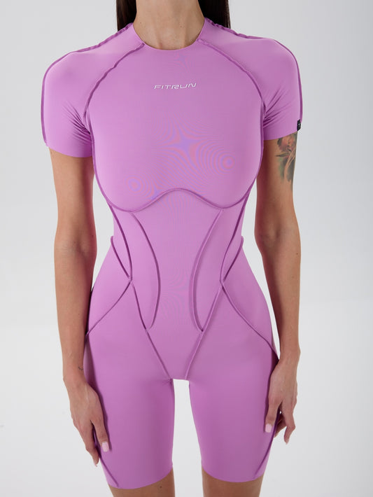 Salopetă FITRUN Body Suit Short Versa "Fuchsia VE"