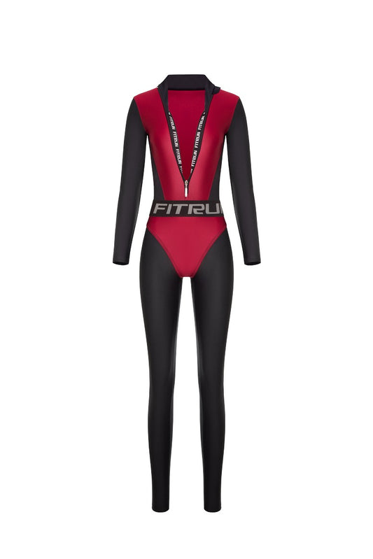Jumpsuit FITRUN Jumpsuit Super Nuts Long "Wine Blaze"