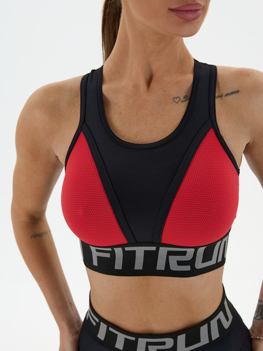 Sports Top FITRUN Top "Red Relief"