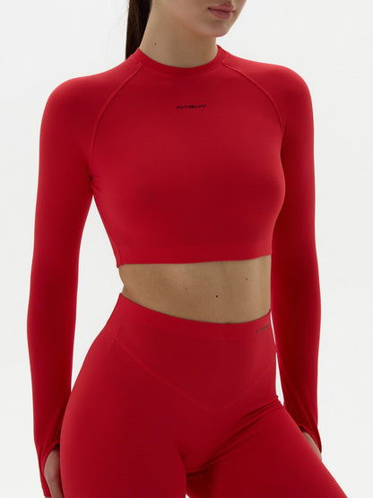 FITRUN Long Sleeve CORE "Red Relief"