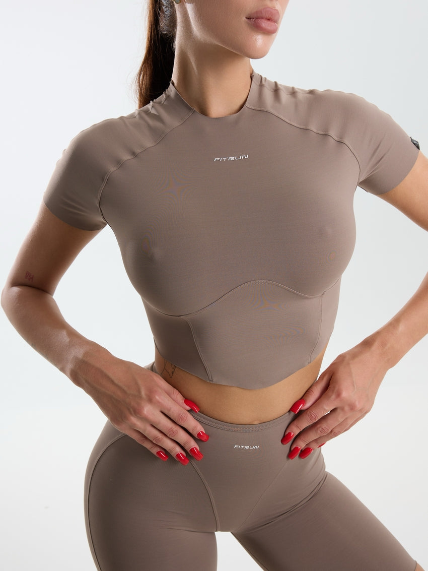 T-shirt-Corset FITRUN Versa 2.0 "Sand VE"