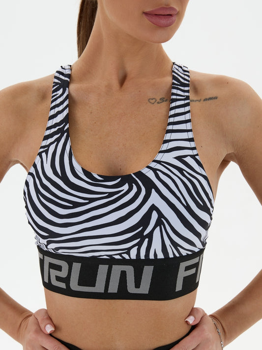 Sports Top FITRUN Top X Brand "Zebra"
