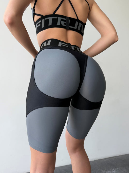 Cycling Short FITRUN Cycling Super Nuts Push-Up "Silver"