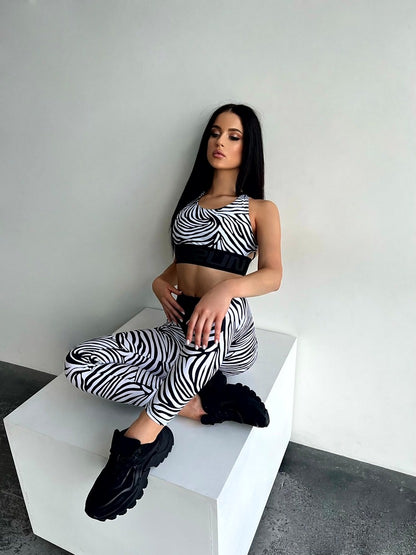 Sports Top FITRUN Top X Brand "Zebra"