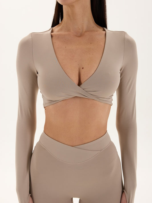 FITRUN Long Sleeve YOGA "Latte NE"