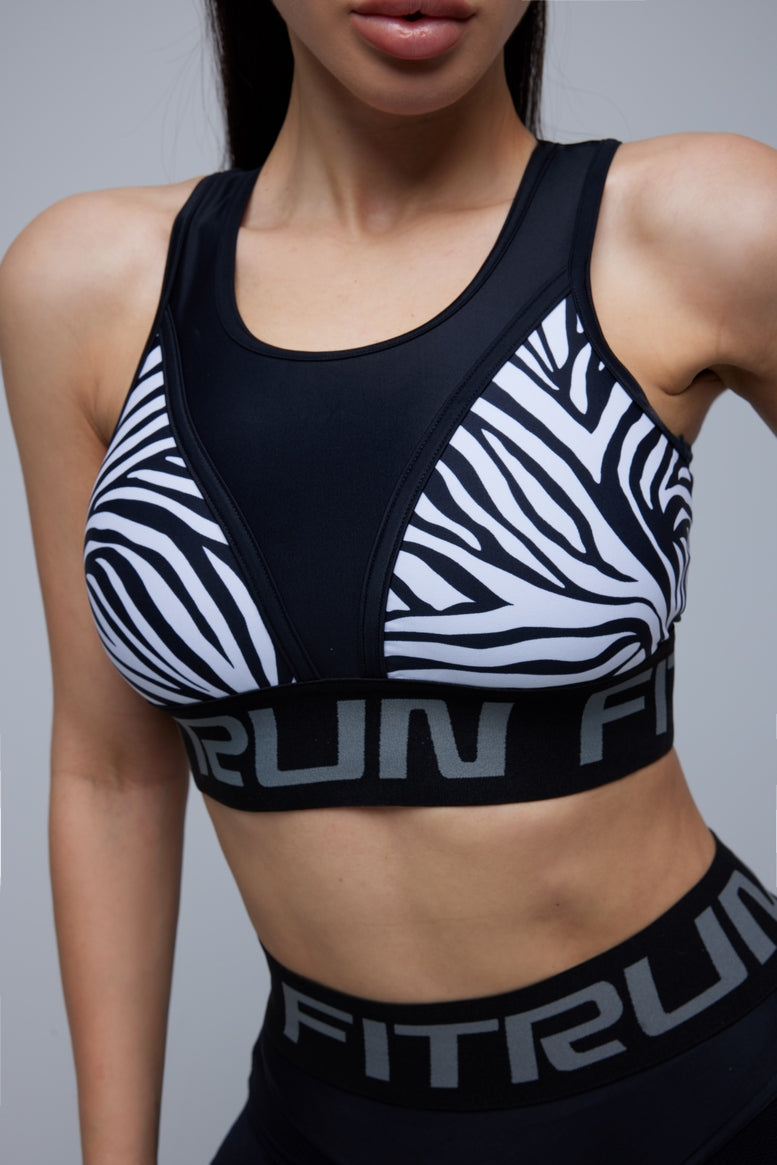 Sports Top FITRUN Top "Zebra"