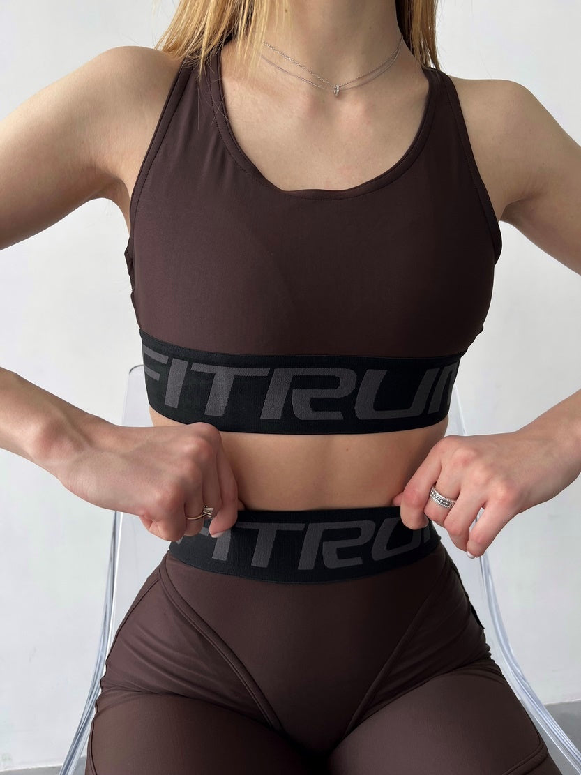 Спортивний Топ FITRUN Top X "Chocolate"