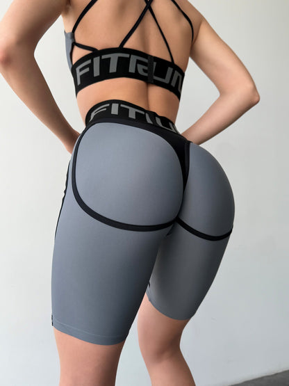 Cycling Short FITRUN Cycling Super Nuts "Silver"