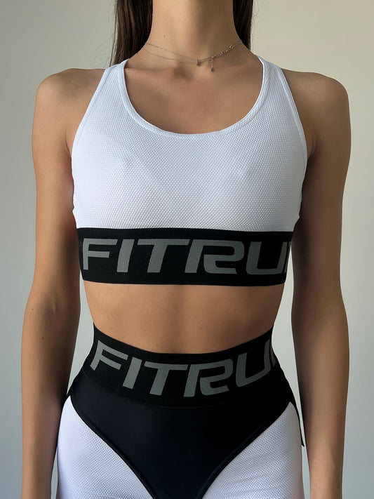 Sports Top FITRUN Top X "White Relief"