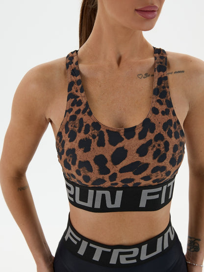 Sports Top FITRUN X Brand "Chocolate Leo"