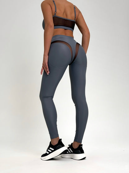 Leggings FITRUN Leggings SPIDER EVA "Silver"