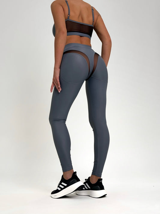 Leggings FITRUN Leggings SPIDER EVA "Silver"