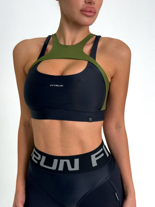 Sports Top FITRUN Top Comfort "Olive Blaze"