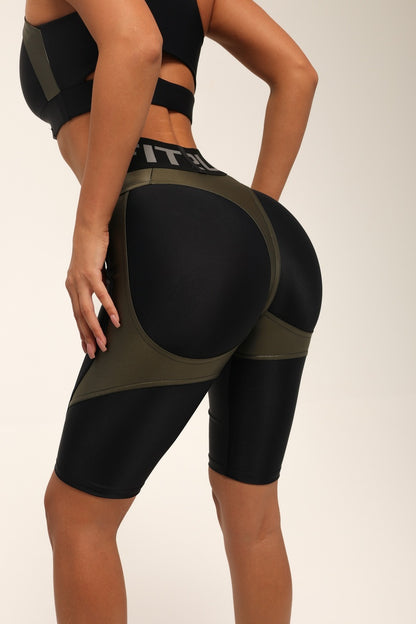 Cycling Short FITRUN Cycling NICE Push-Up "Khaki Blaze"