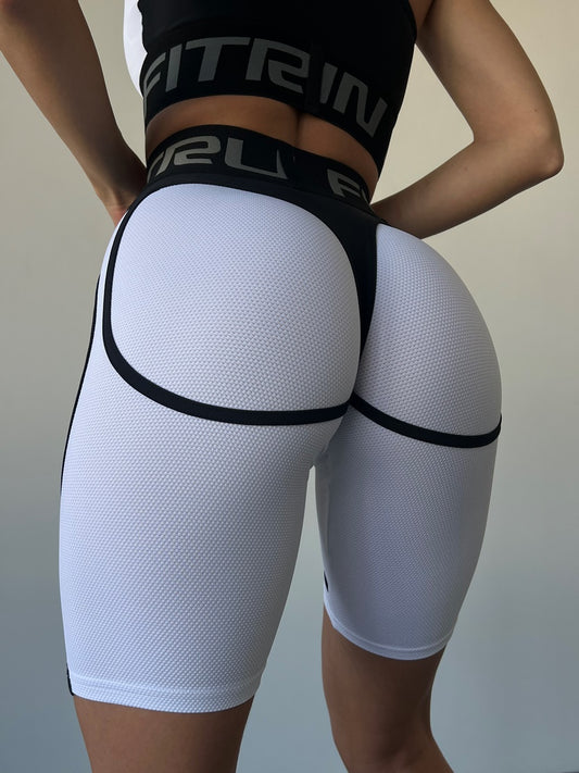 Cycling Short FITRUN Cycling Super Nuts "White Relief"