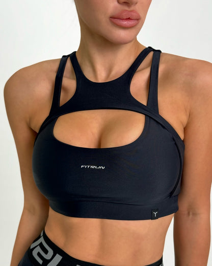 Sports Top FITRUN Top Comfort "Black Blaze"