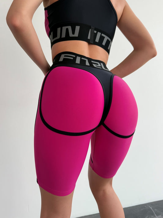 Cycling Short FITRUN Cycling Super Nuts "Rose"
