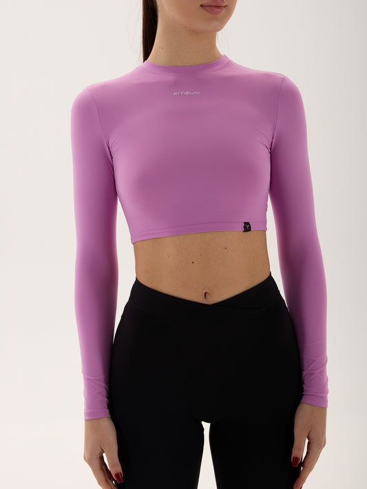 FITRUN Long Sleeve SKIN BASE "Fuchsia VE"