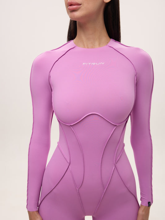 Jumpsuit FITRUN BodySuit Long Versa "Fuchsia VE"