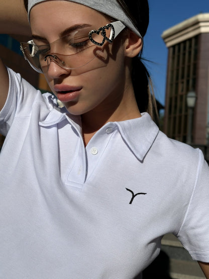 Polo FITRUN Polo Midi "White"