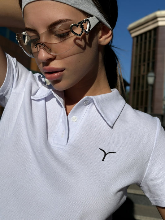 Polo FITRUN Polo Midi "White"