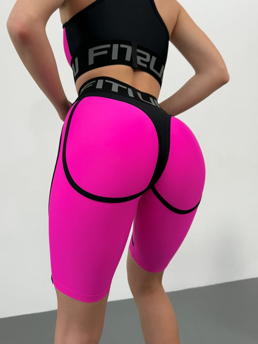 Cycling Short FITRUN Cycling Super Nuts "Pink"