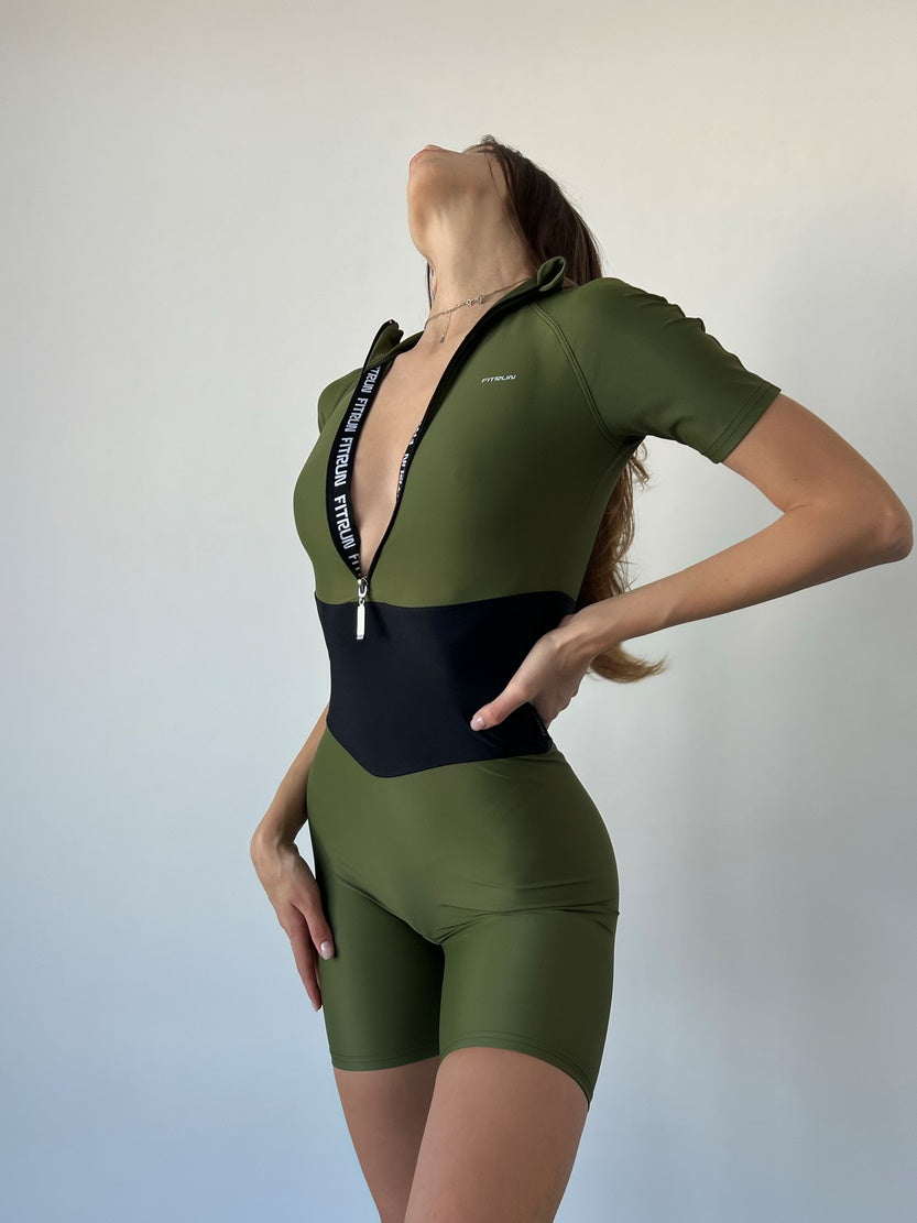 Комбінезон FITRUN Jumpsuit Base Short "Khaki"