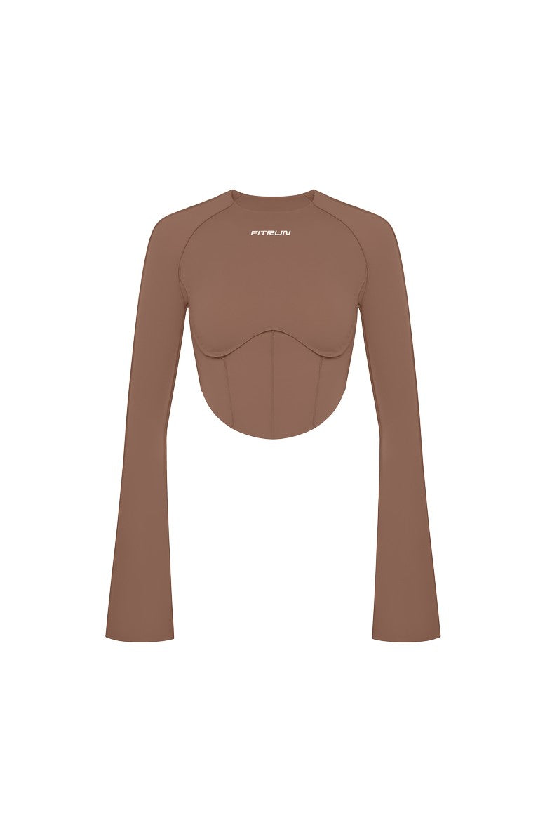FITRUN Long Sleeve-Corset DISCO Versa "Sand VE"