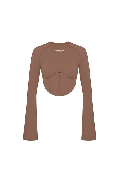FITRUN Long Sleeve-Corset DISCO Versa "Sand VE"