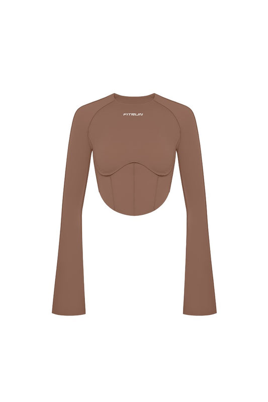 FITRUN Long Sleeve-Corset DISCO Versa "Sand VE"