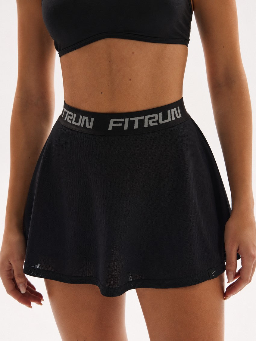 FITRUN Tennis Skort W1 "Total Black"