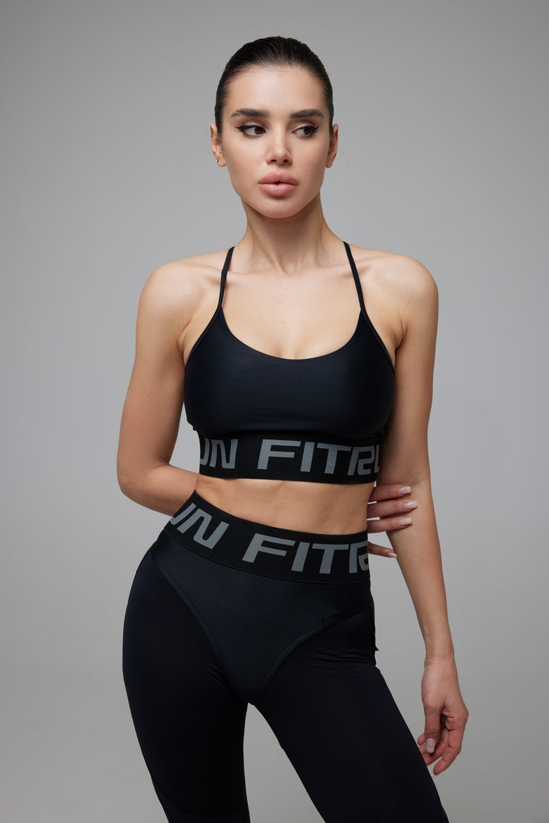 Sports Top FITRUN Top Motion "Total Black"