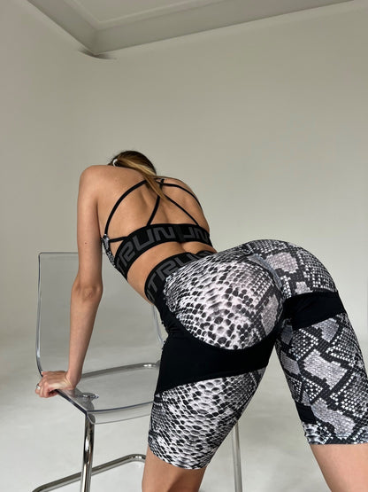 Велосипедки FITRUN Cycling PowerFul Push-Up "White Python"
