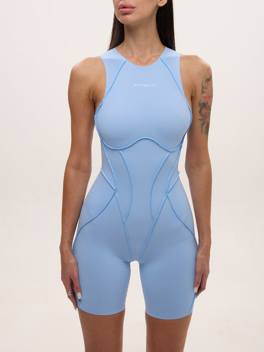Jumpsuit FITRUN BodySuit Short Versa SLEEVELESS "Sky VE"
