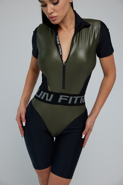 Jumpsuit FITRUN Jumpsuit Super Nuts Short "Khaki Blaze"