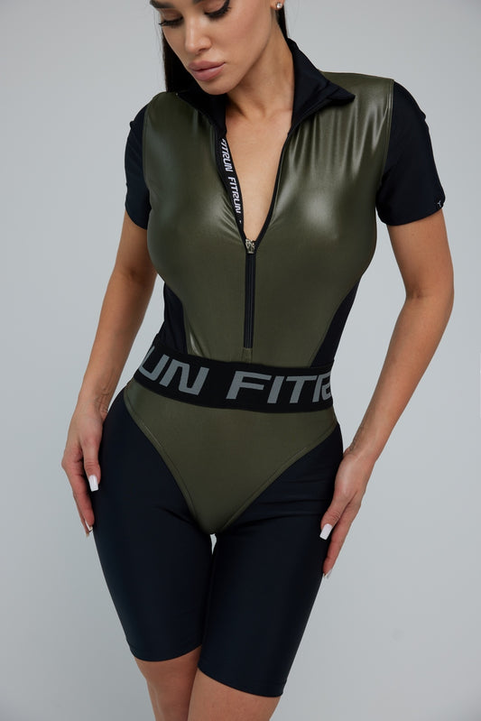 Jumpsuit FITRUN Jumpsuit Super Nuts Short "Khaki Blaze"