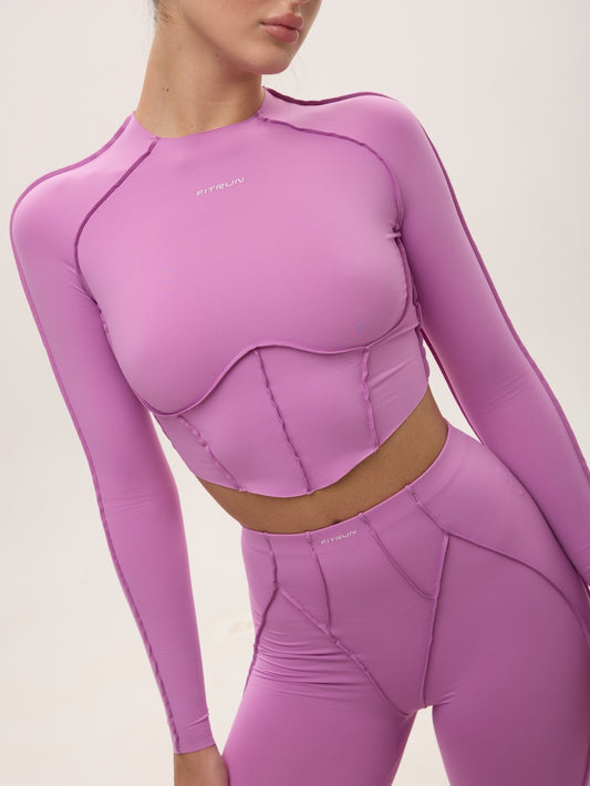 FITRUN Long Sleeve-Corset Versa "Fuchsia VE"