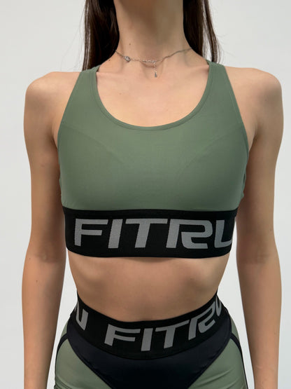 Спортивний Топ FITRUN Top X "Olive"