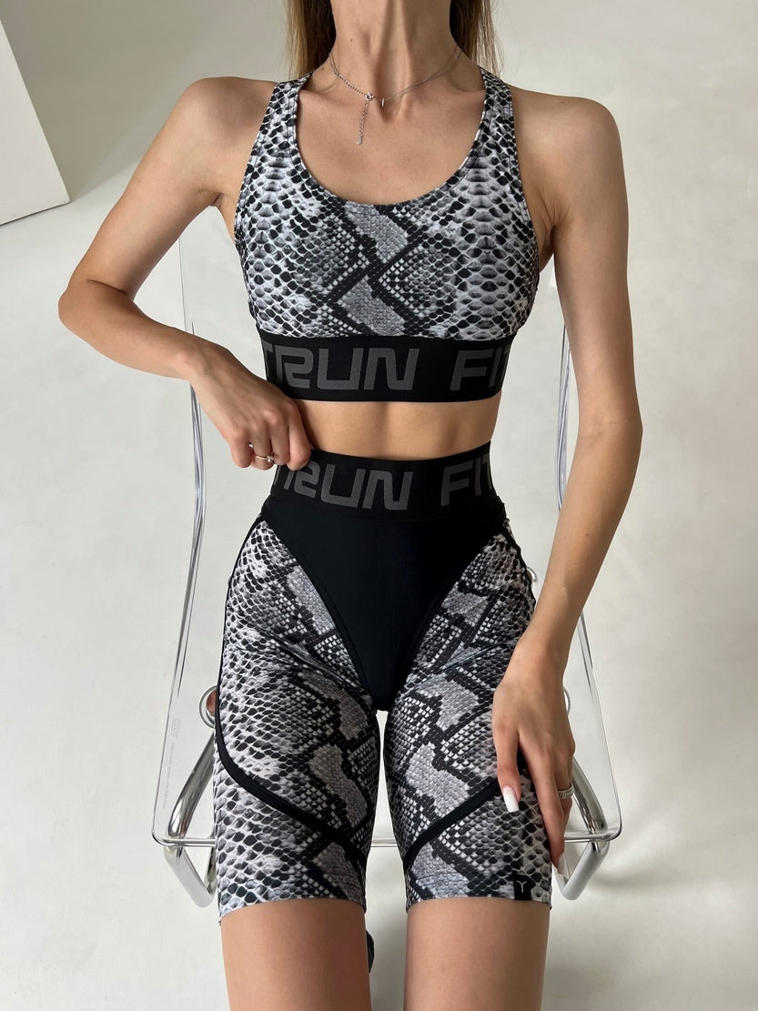 Спортивний Топ FITRUN Top X "White Python"