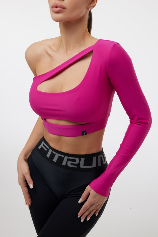Shortened Rashguard FITRUN Rashguard Racy "Total Rose"