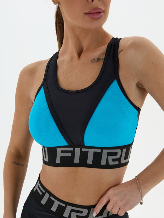 Sports Top FITRUN Top "Sky Blue Relief"