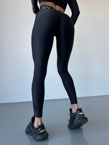 Leggings FITRUN Leggings Sculpt "Total Black"