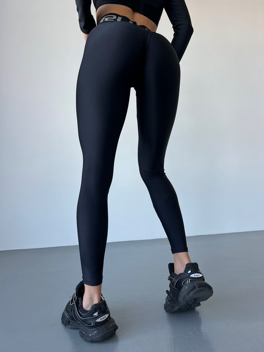 Leggings FITRUN Leggings Sculpt "Total Black"