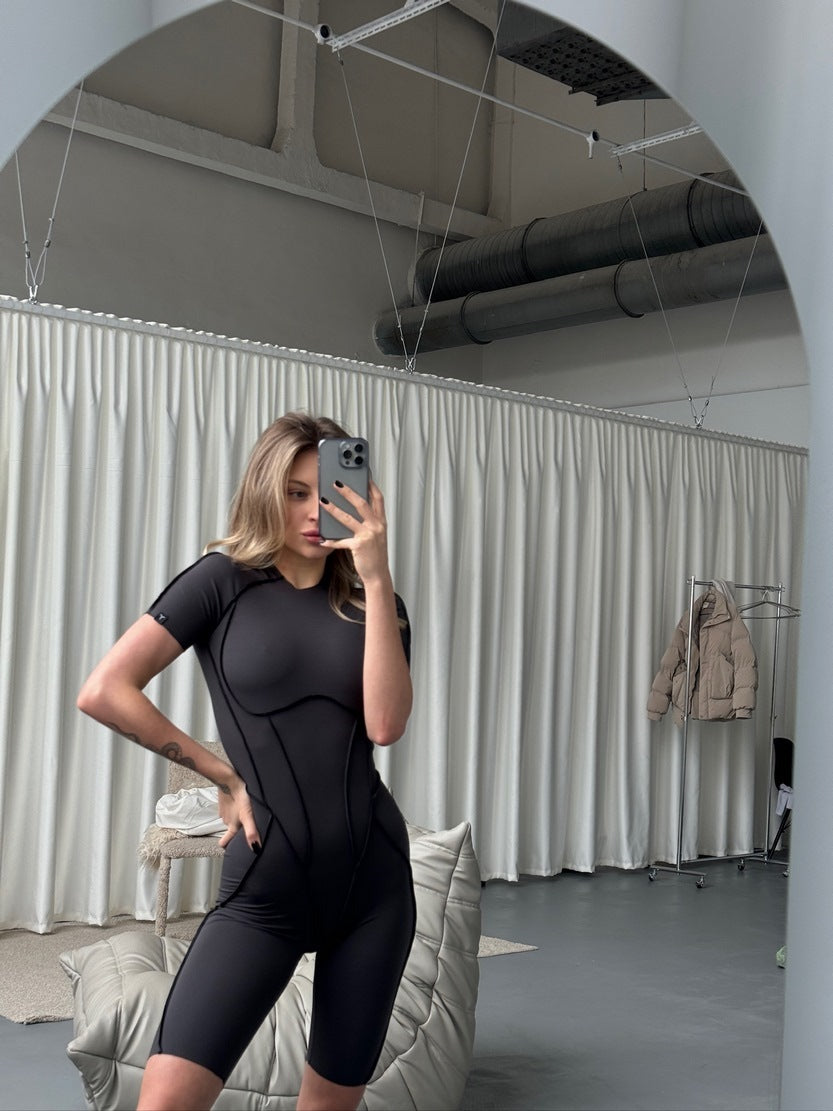 Комбінезон FITRUN BodySuit Short Versa "Total Graphite Soft"